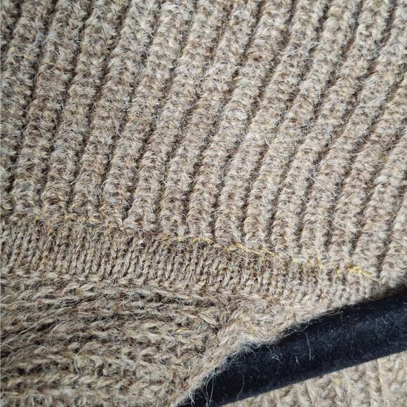 Eileen Fisher Baby Alpaca Oversized Cardigan Sweater XL Button Beige Lagenlook - Picture 10 of 11